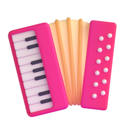 ACCORDION 3D Emoji - High Quality 3D Rendered Emoji ACCORDION 3D Emoji - High Quality 3D Rendered Emoji