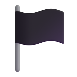WAVING BLACK FLAG 3D Emoji - High Quality 3D Rendered Emoji WAVING BLACK FLAG 3D Emoji - High Quality 3D Rendered Emoji