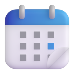 TEAR-OFF CALENDAR 3D Emoji - High Quality 3D Rendered Emoji