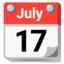 TEAR-OFF CALENDAR emoji in Google's design style - Unicode 1F4C6